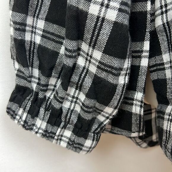 Hotouch black and white plaid flannel shirt size xl - Picture 4 of 13